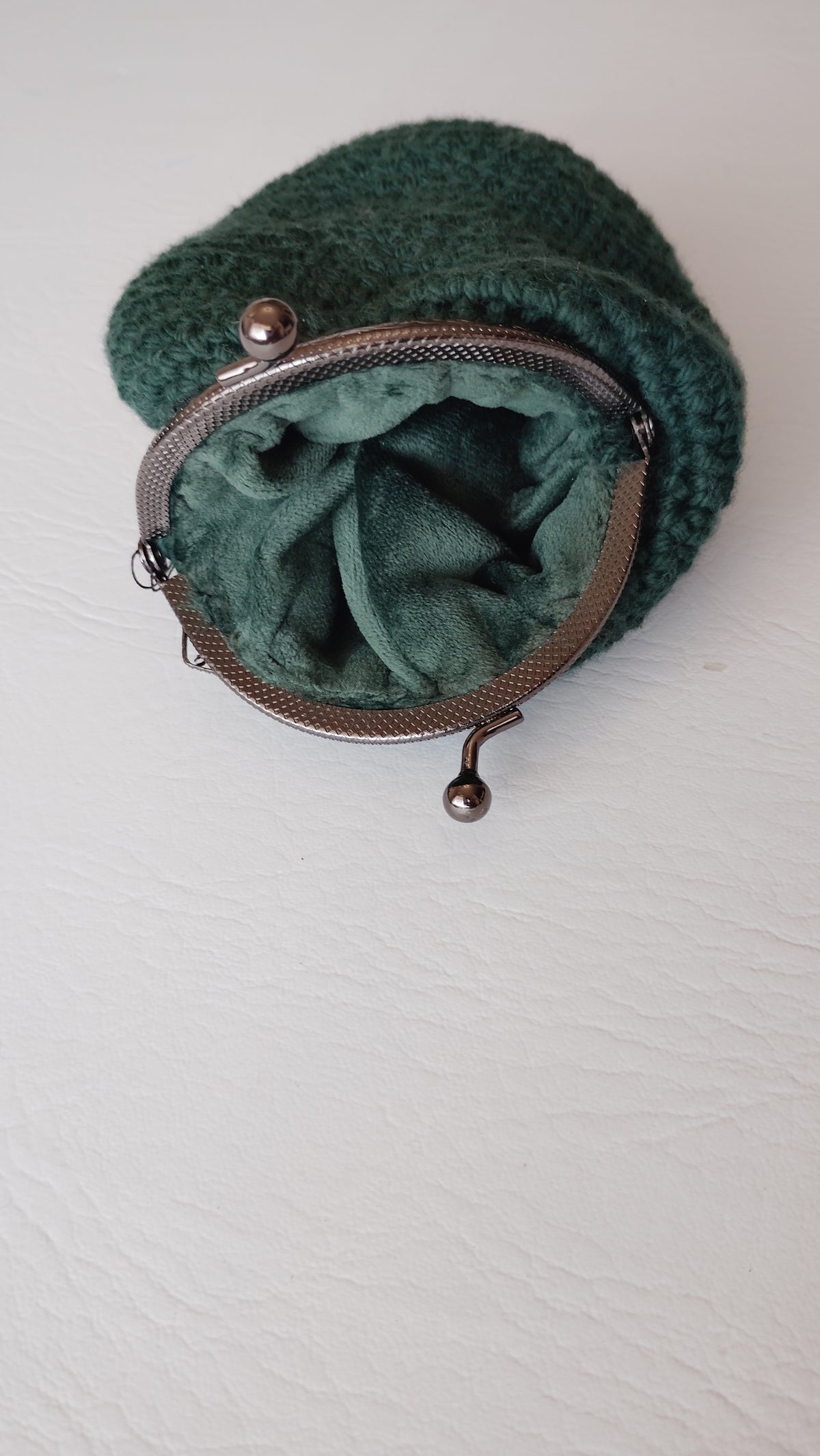 Hunter Green Cotton Coin Purse