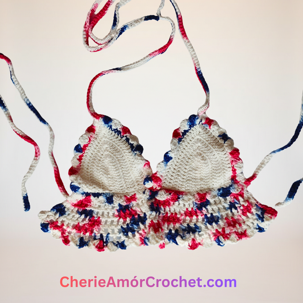 The Patriotic Scallop Set – Artisan Crochet Bikini