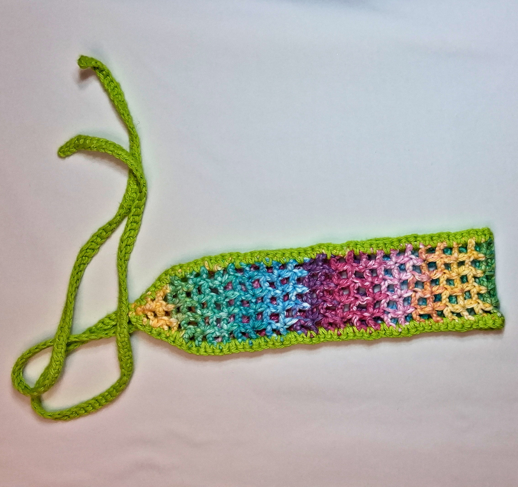 Bundle: Citrus Bloom Mesh Market Bag & Matching Headband Set