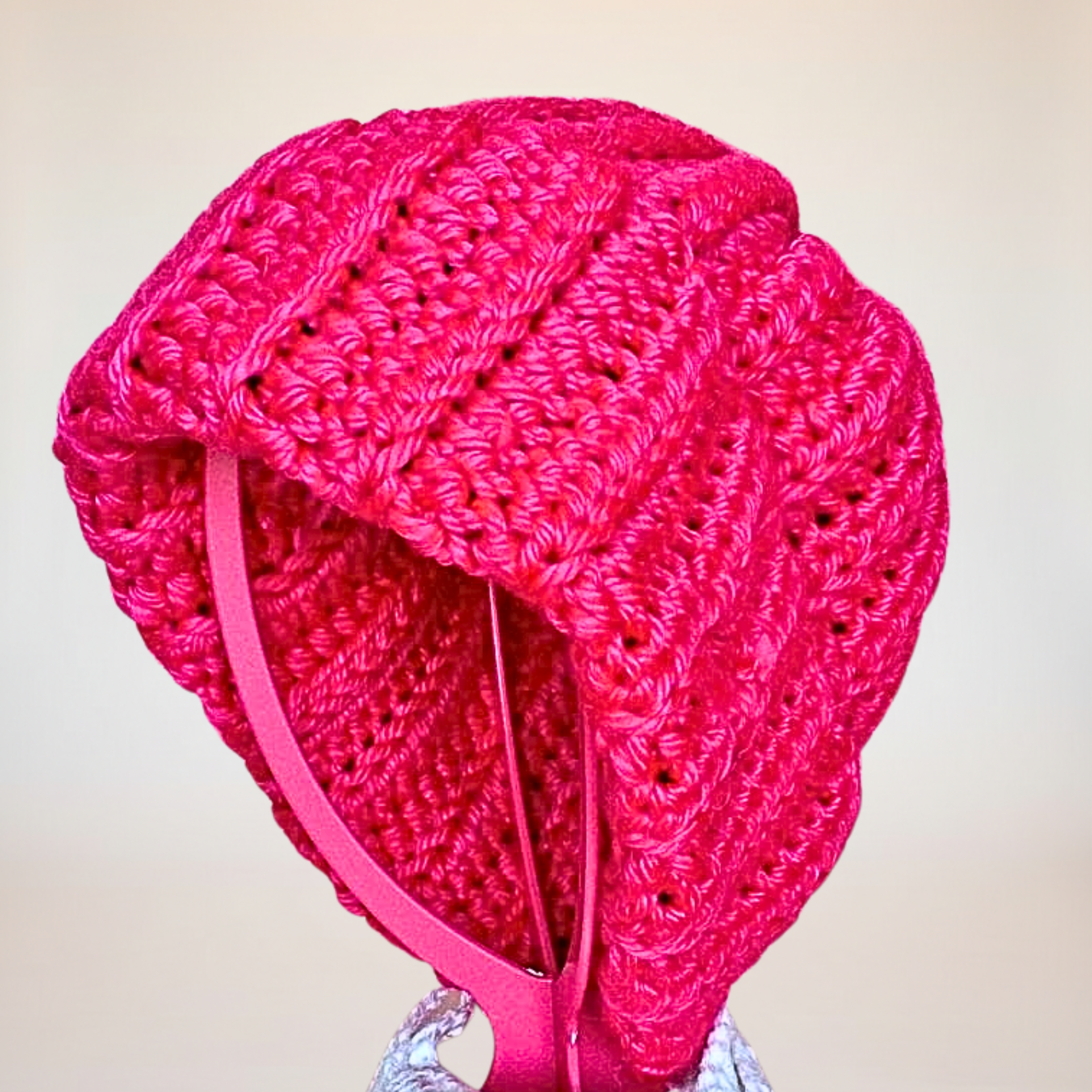 Chunky Beanie Hat-Hot Pink