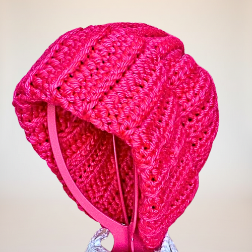 Chunky Beanie Hat-Hot Pink