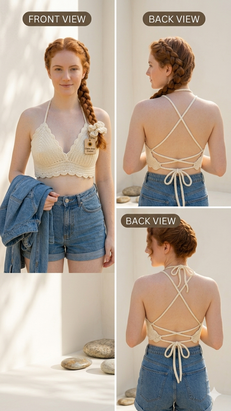 Shelled Halter Top