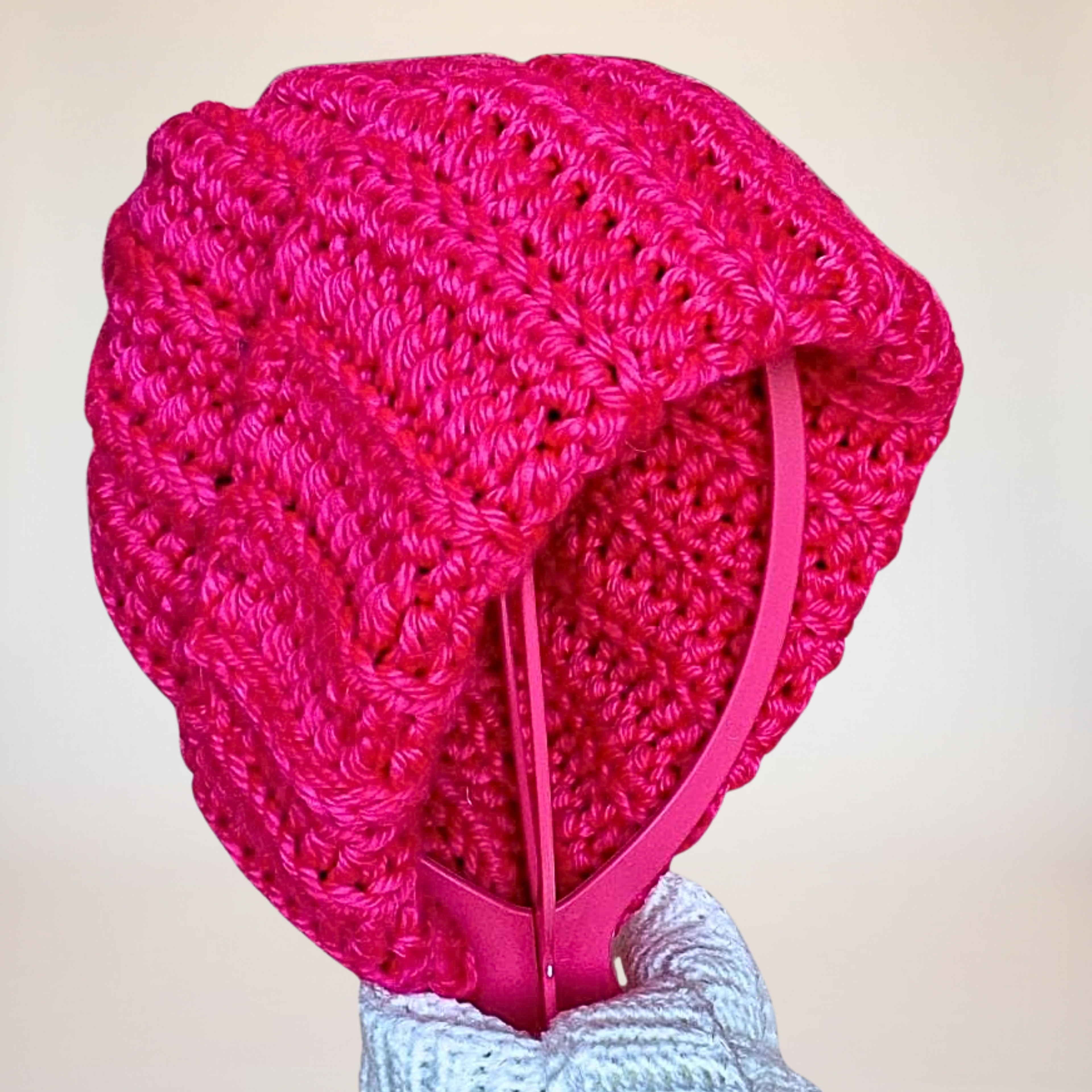Chunky Beanie Hat-Hot Pink