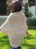 Artisan Cocoon Shrug – Whimsical Western Shell Stitch
