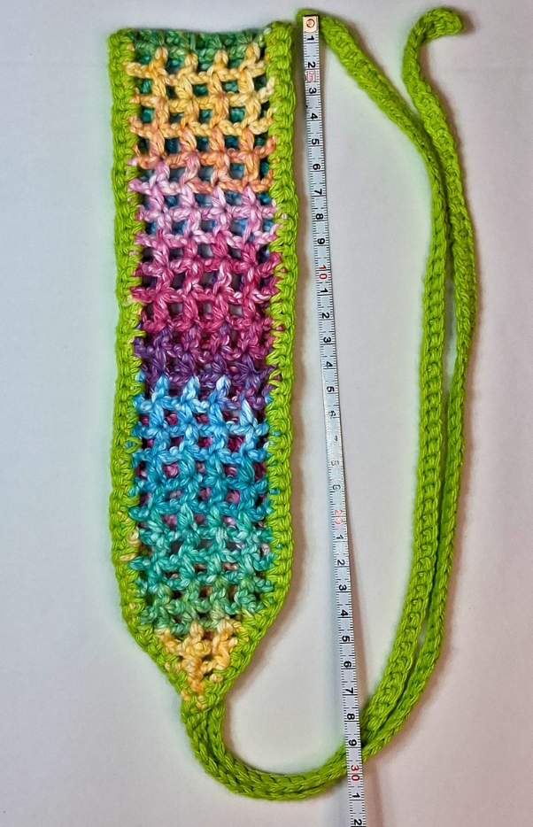 Bundle: Citrus Bloom Mesh Market Bag & Matching Headband Set