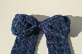 Sparkling Blue Velvet Big Bow