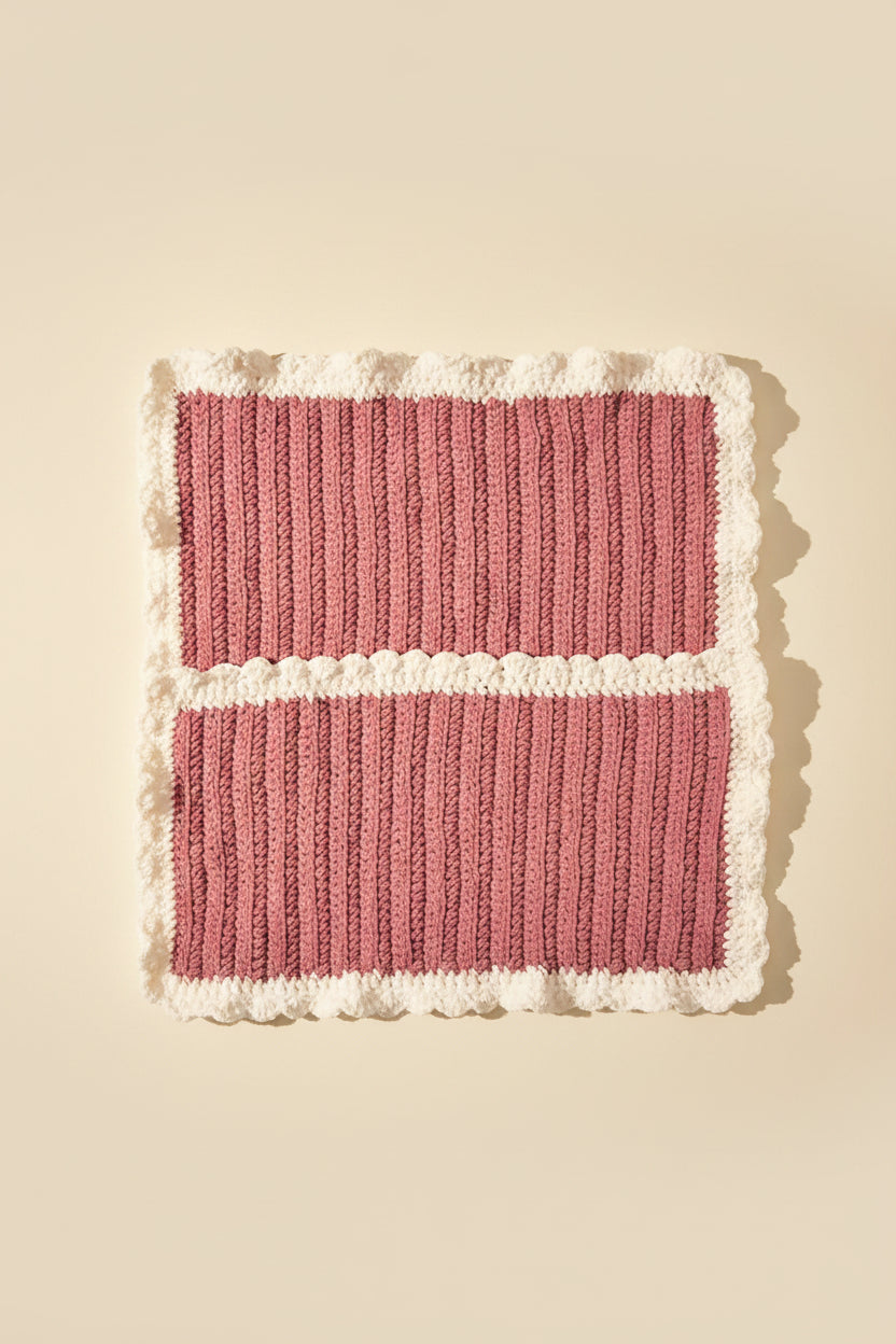 Desert Rose Chunky Yarn Baby Blanket