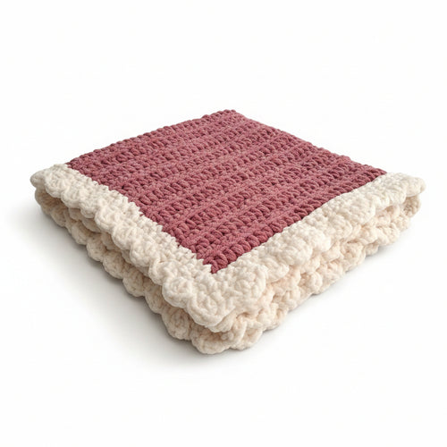 Desert Rose Chunky Yarn Baby Blanket