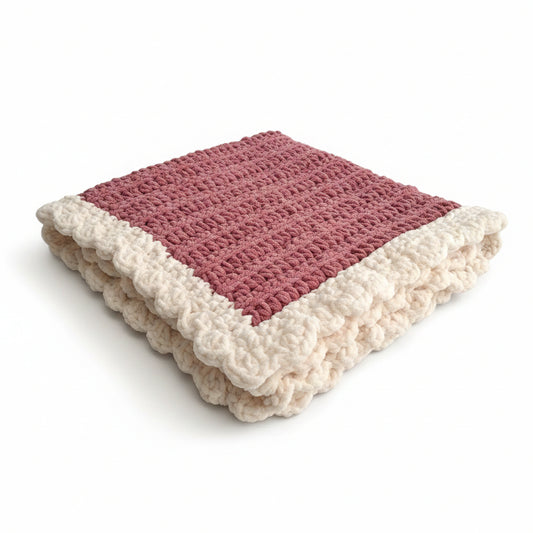 Desert Rose Chunky Yarn Baby Blanket