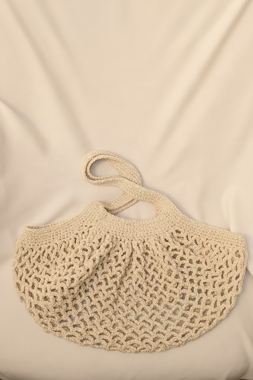 Golden Glimmers Mesh Tote
