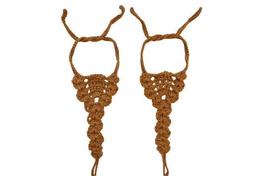 Barefoot Sandals-Festival Fun, Caramel, Women's Foot Jewelry