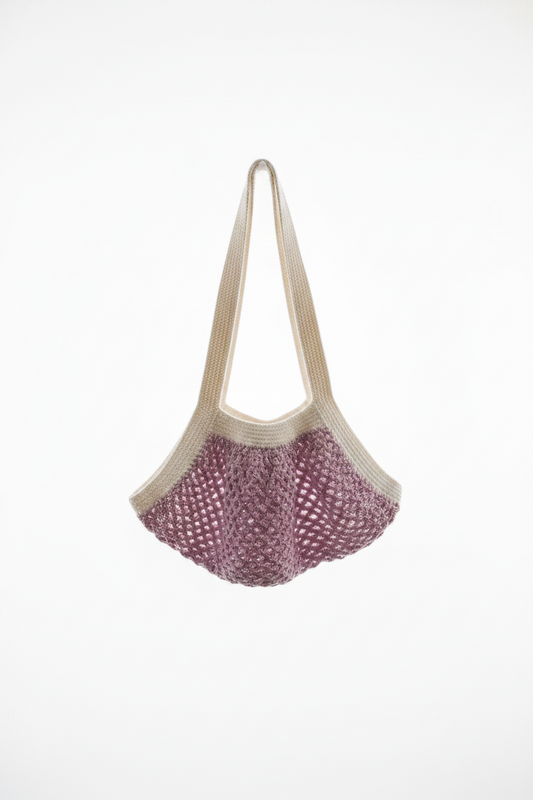 Mesh Market Bag-Lilac
