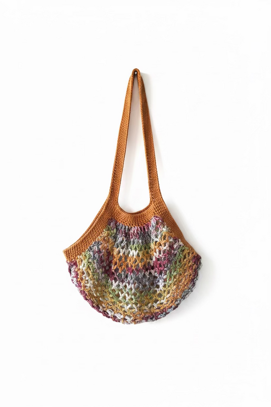 Mesh Market/Beach Bag, Cinnamon Caramel Mix