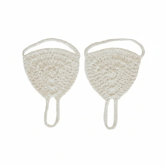 Barefoot Sandal Slip-Ons, Glimmering Ivory, Women's Foot Jewelry