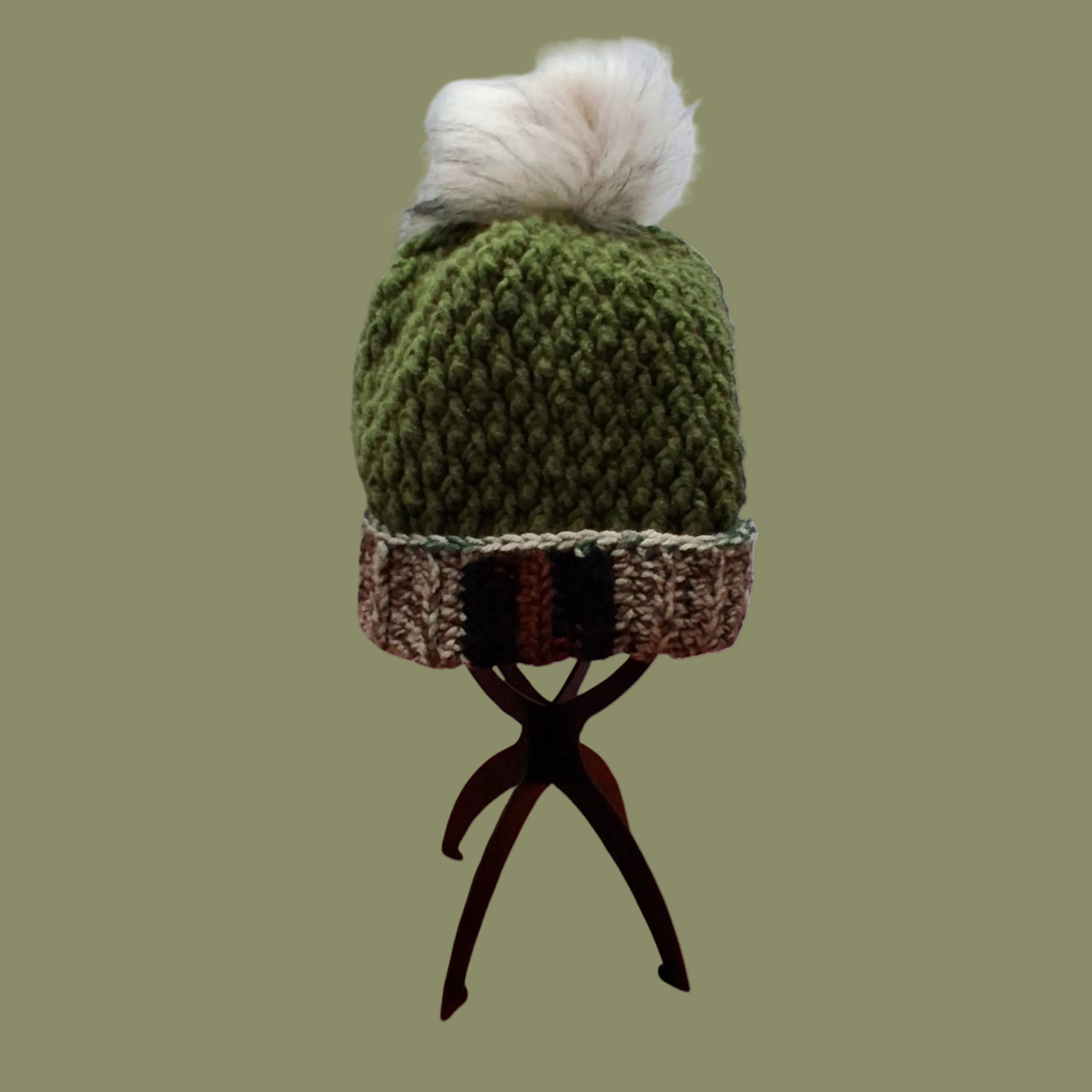 Army Tribute Beanie – Handmade with Heart