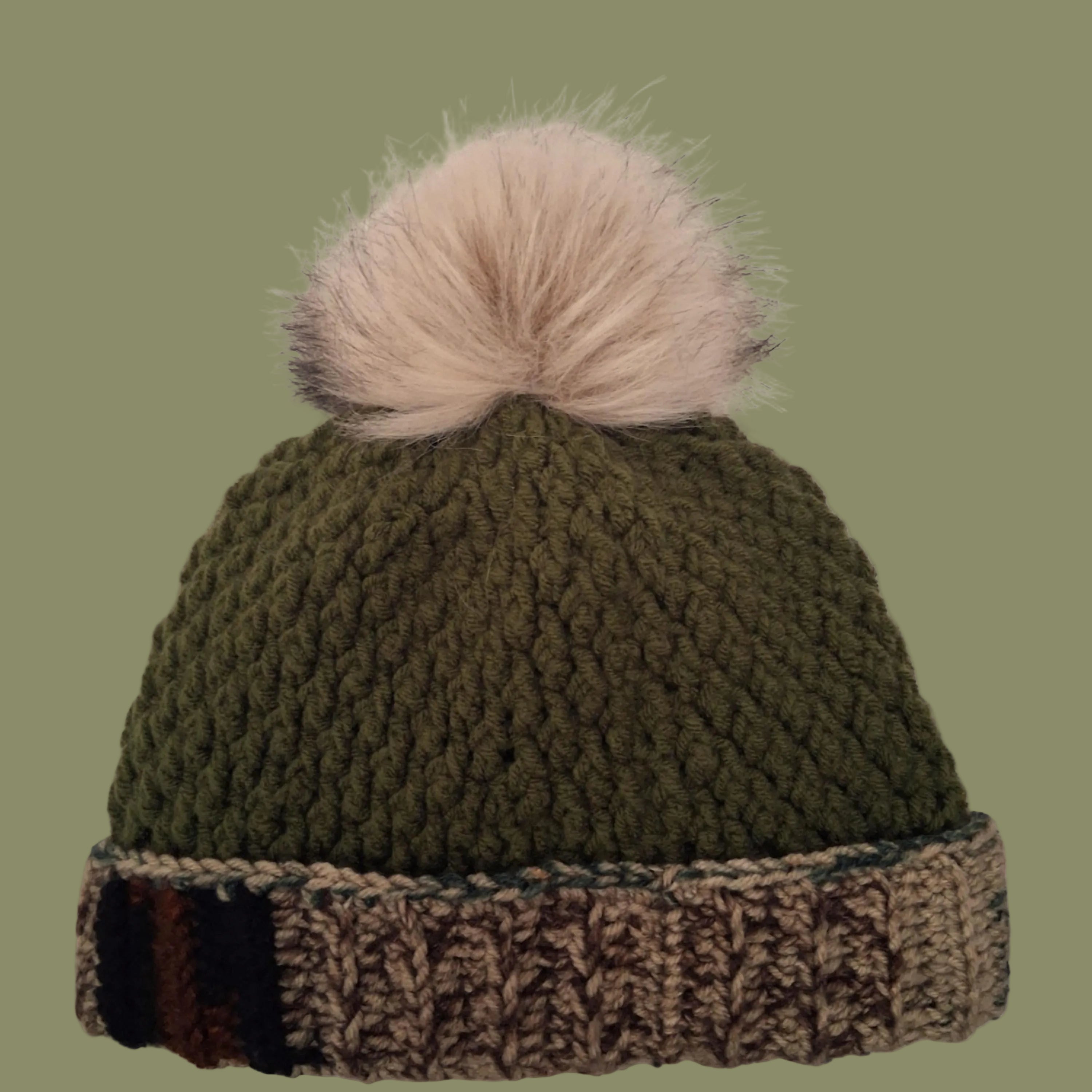 Army Tribute Beanie – Handmade with Heart