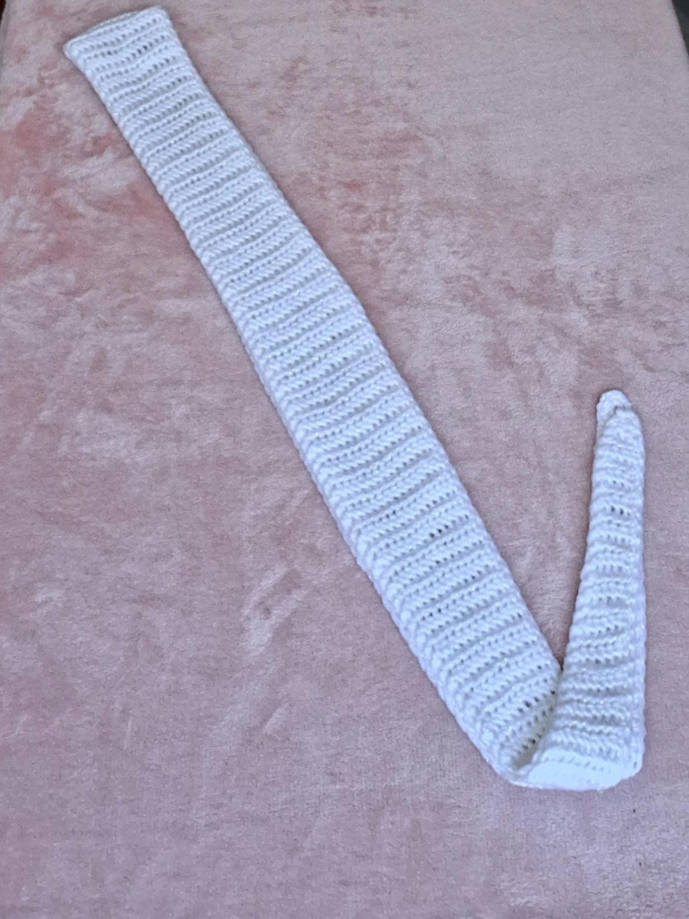 Skinny Scarf Sparking White