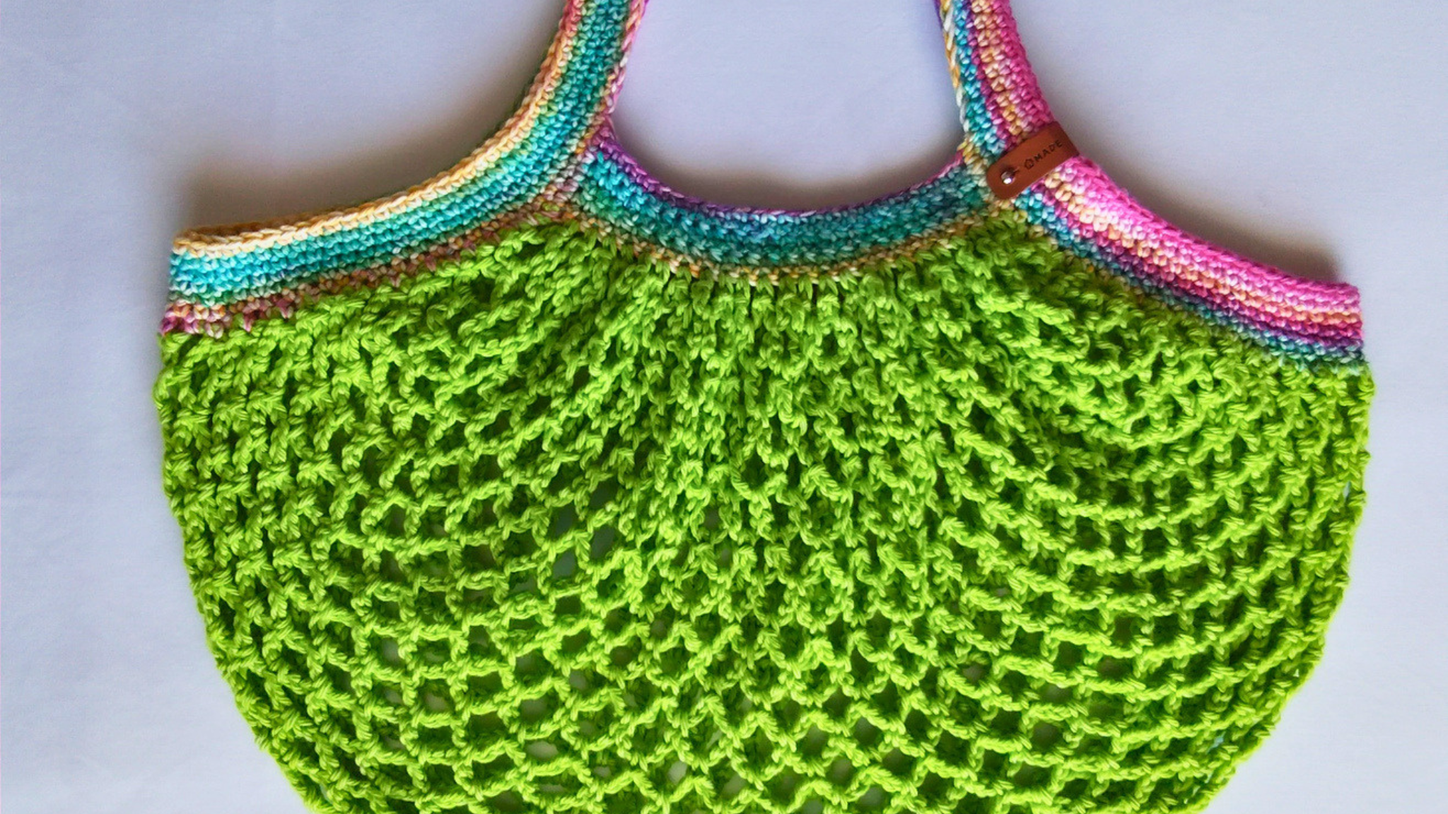 Citrus Burst Mesh Market Bag-Medium