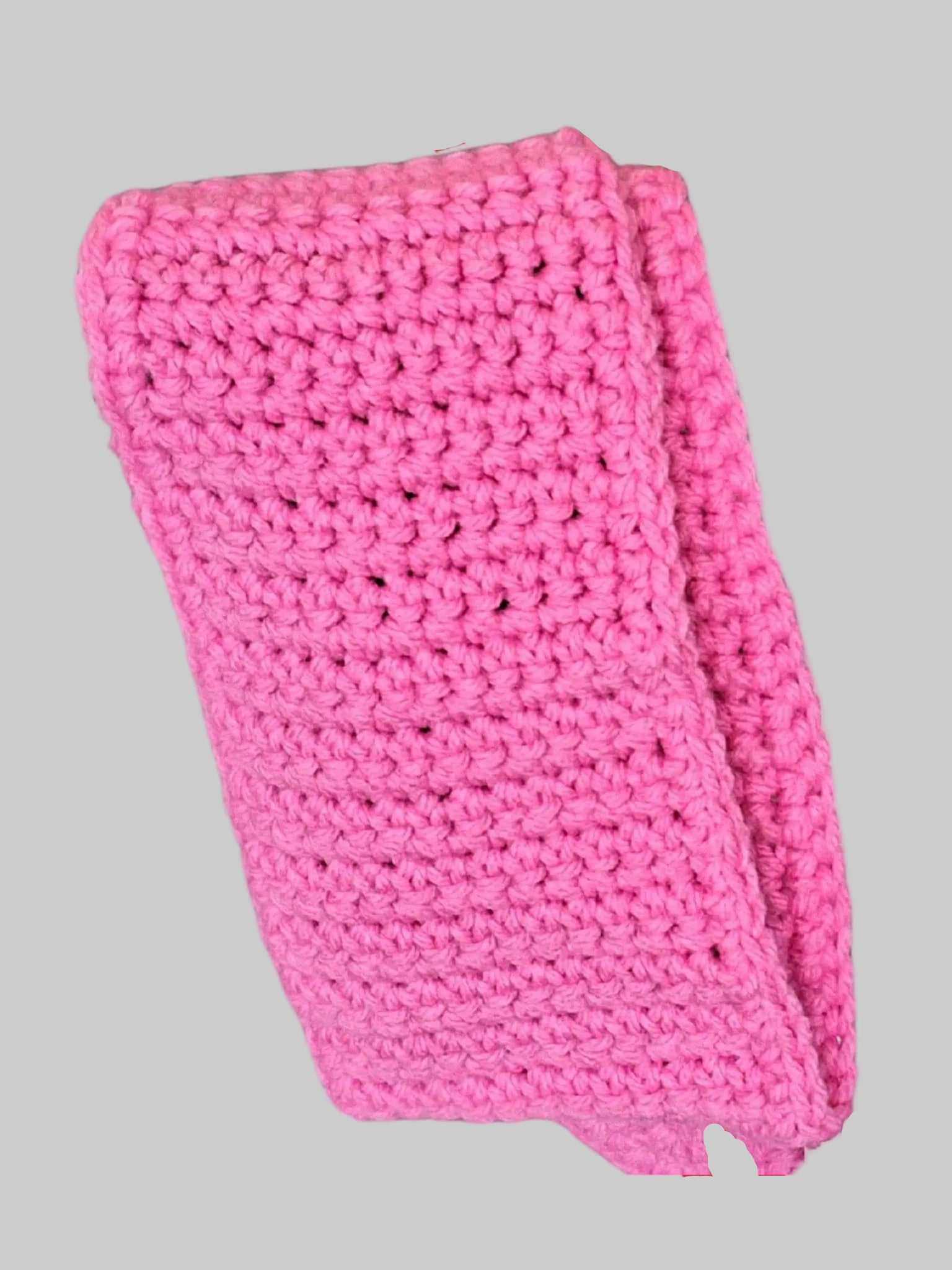 Hot Pink Skinny Sophie Scarf – Vibrant Acrylic Crochet Accessory