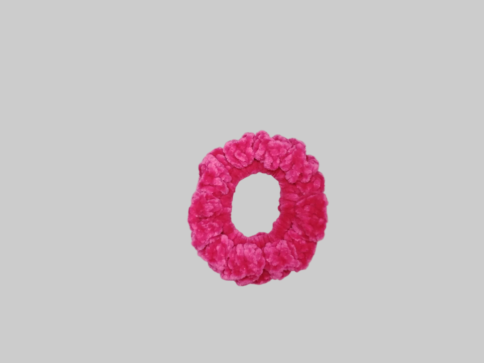 Pink Velvet Scrunchie