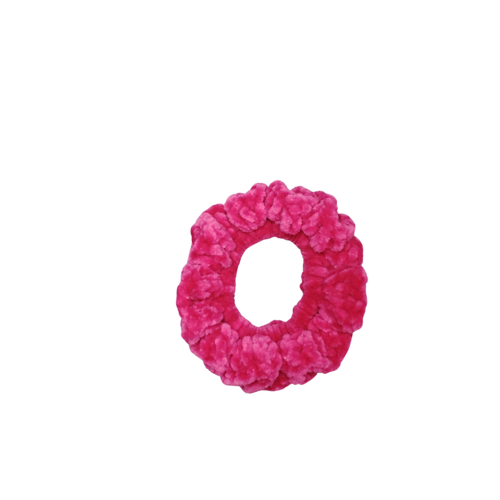 Pink Velvet Scrunchie