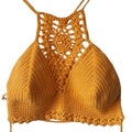 Golden Pineapple Halter Top