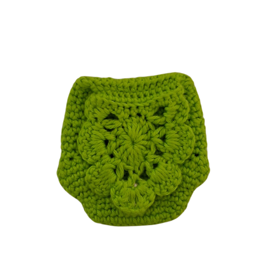 Handmade Crochet Coin Purse - Lime Green Summer Design with Magnetic Closure