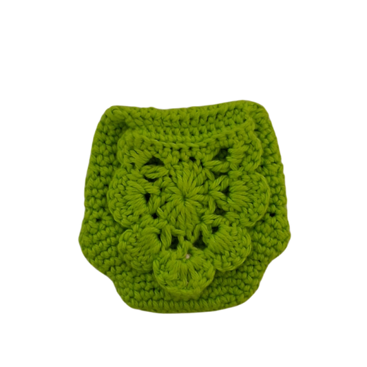 Handmade Crochet Coin Purse - Lime Green Summer Design with Magnetic Closure
