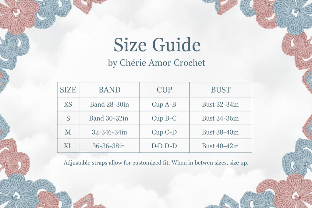 Crochet Halter Top – Size Guide