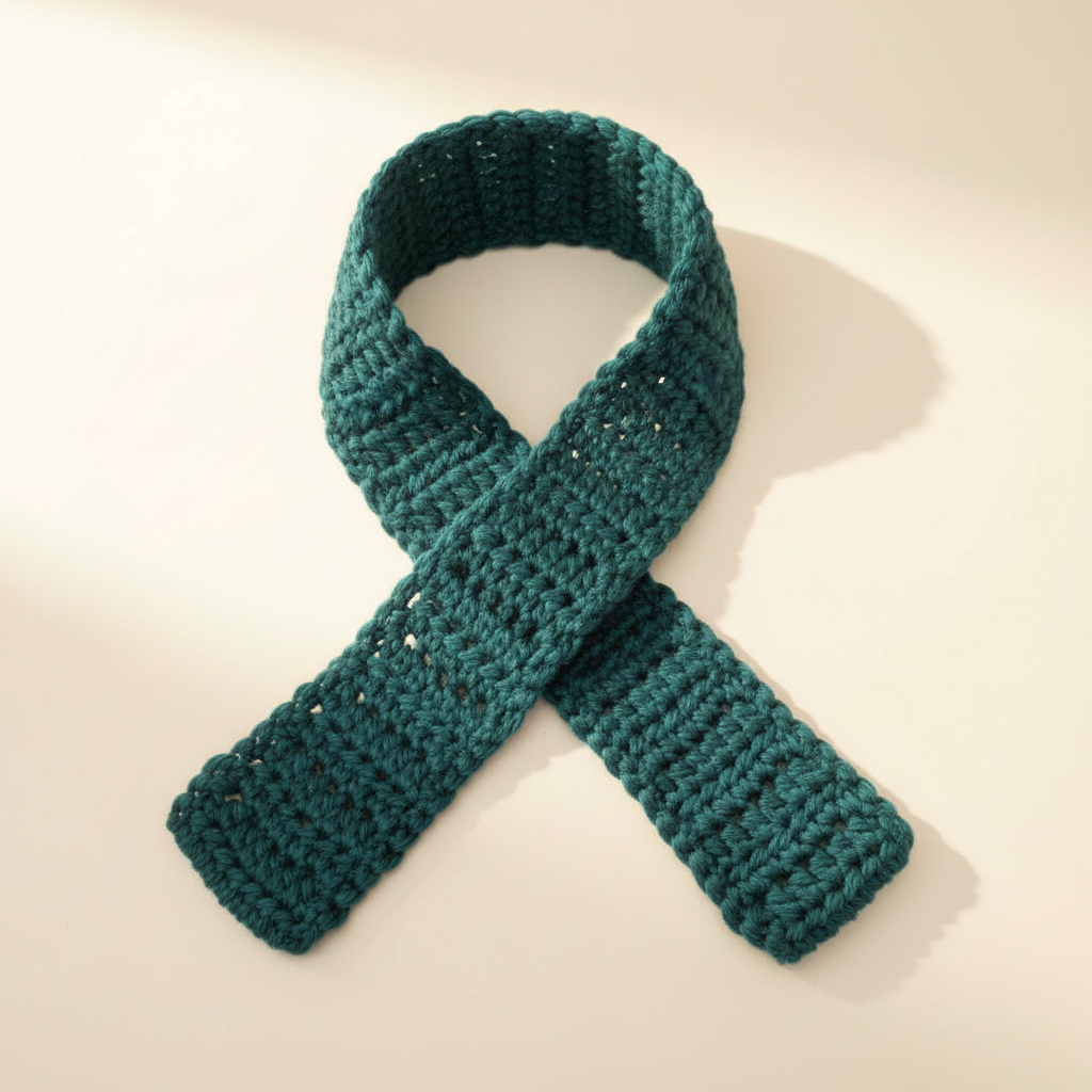 Deep Teal Sophie Scarf - Image 1