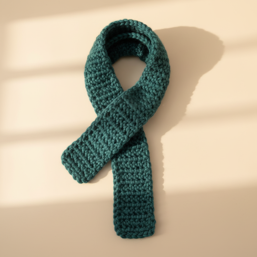 Deep Teal Sophie Scarf - Image 3