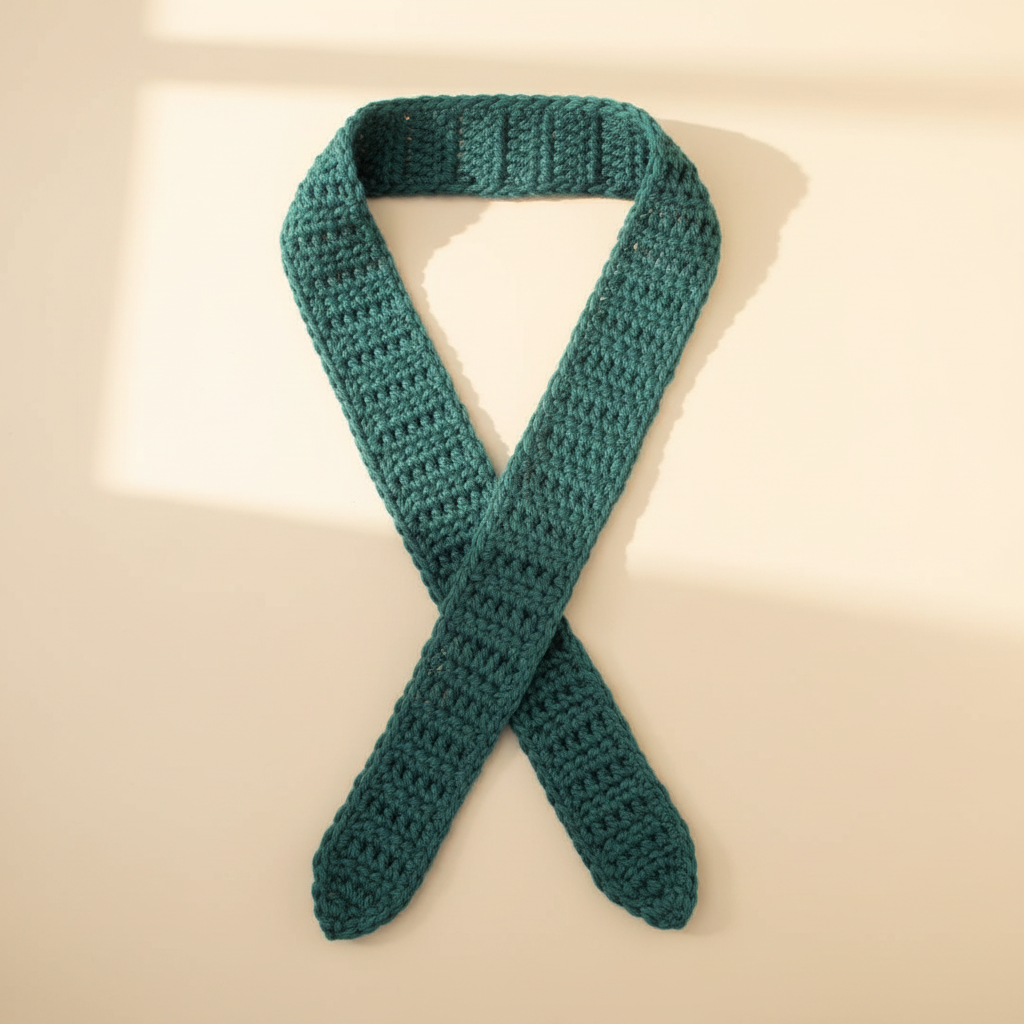 Deep Teal Sophie Scarf - Image 7