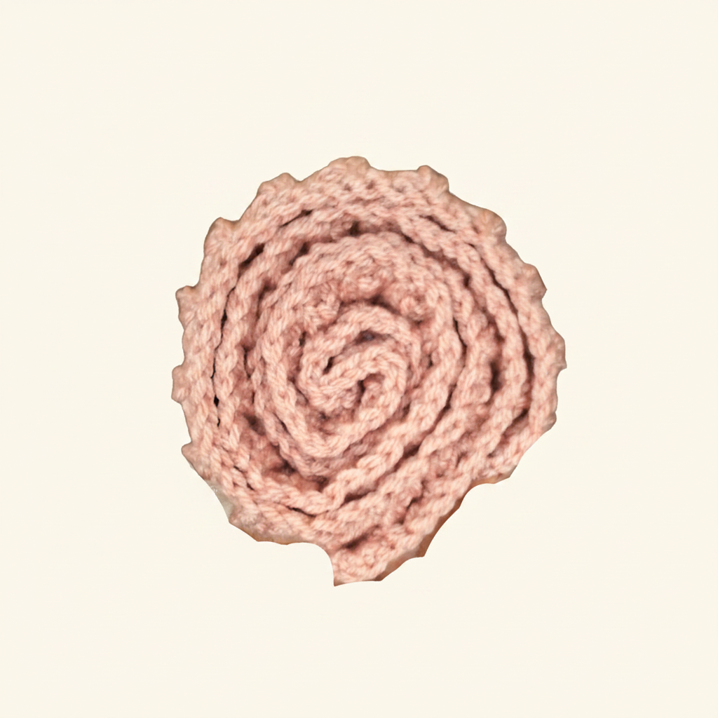Dusty Rose Pink Crochet Scarf - Image 3