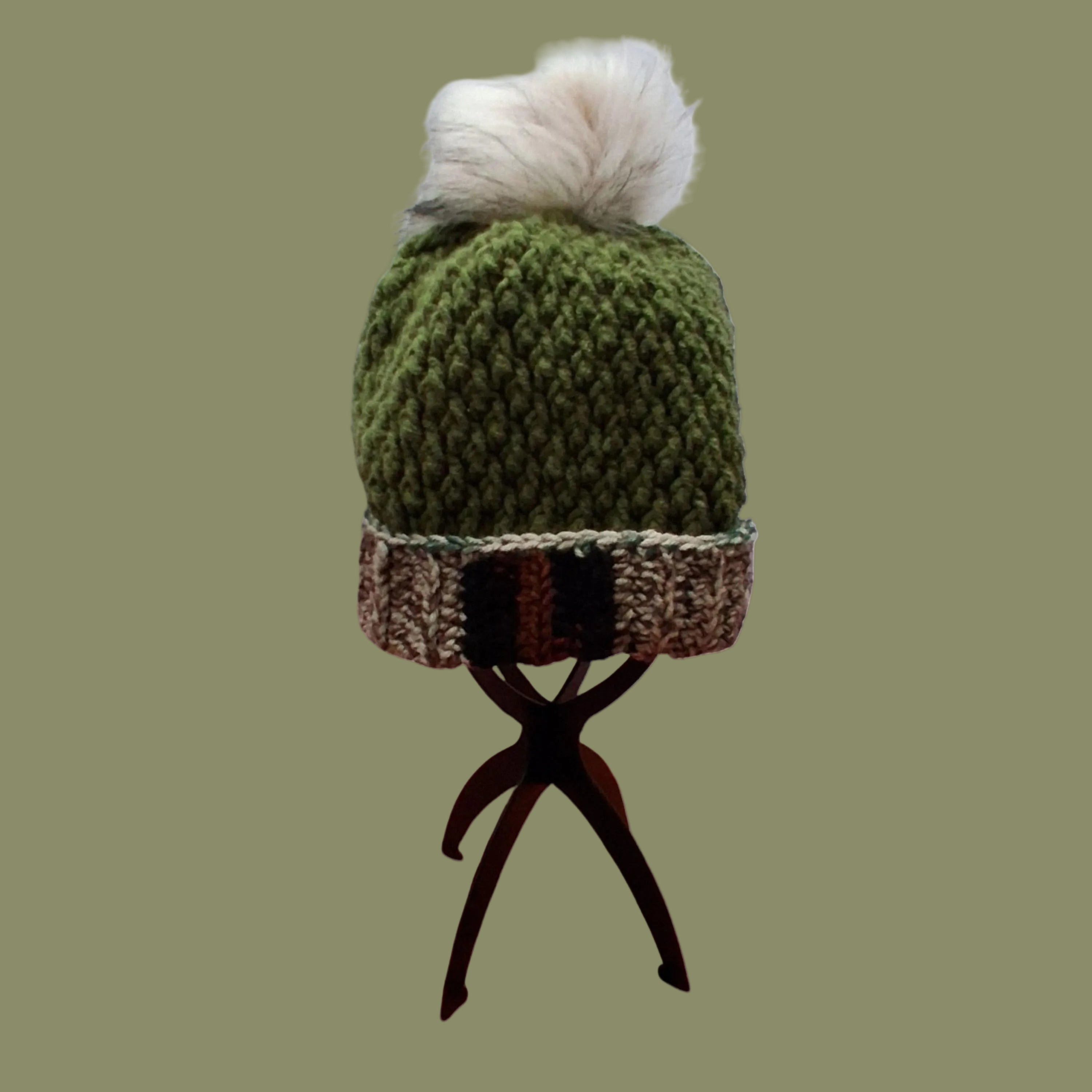 Army Tribute Beanie – Handmade with Heart