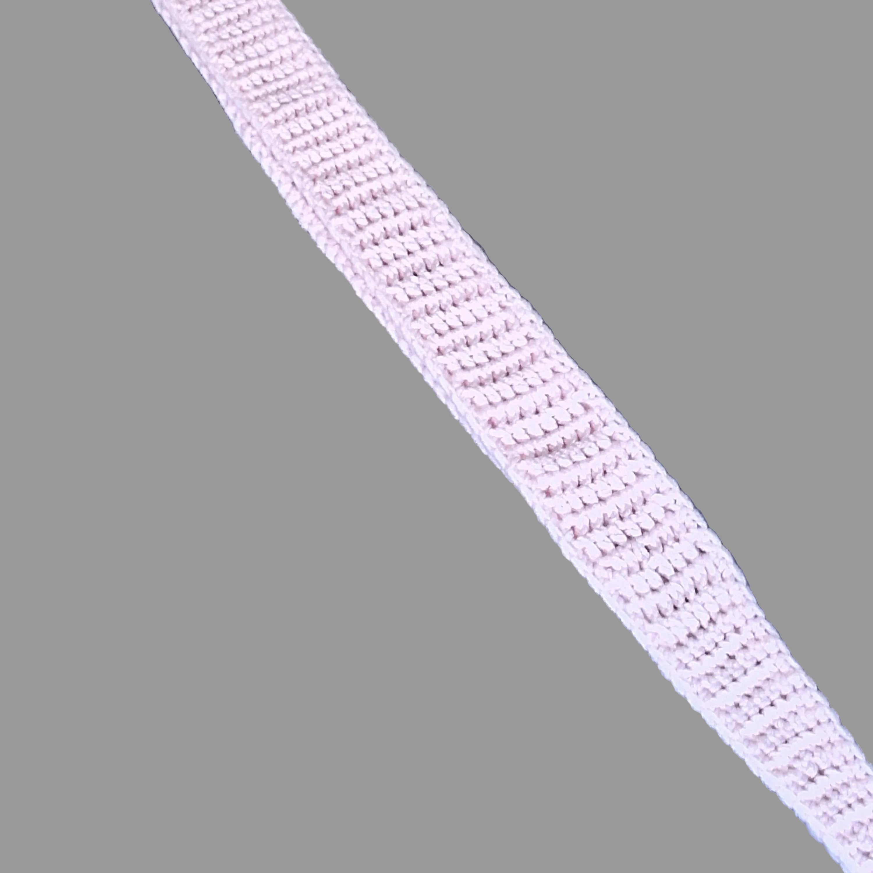 Powder Pink Skinny Sophie Scarf – Extra Long Soft Crochet Accessory for Women & Teens