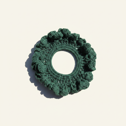 Forest Green Cotton Hair Tie - Solo