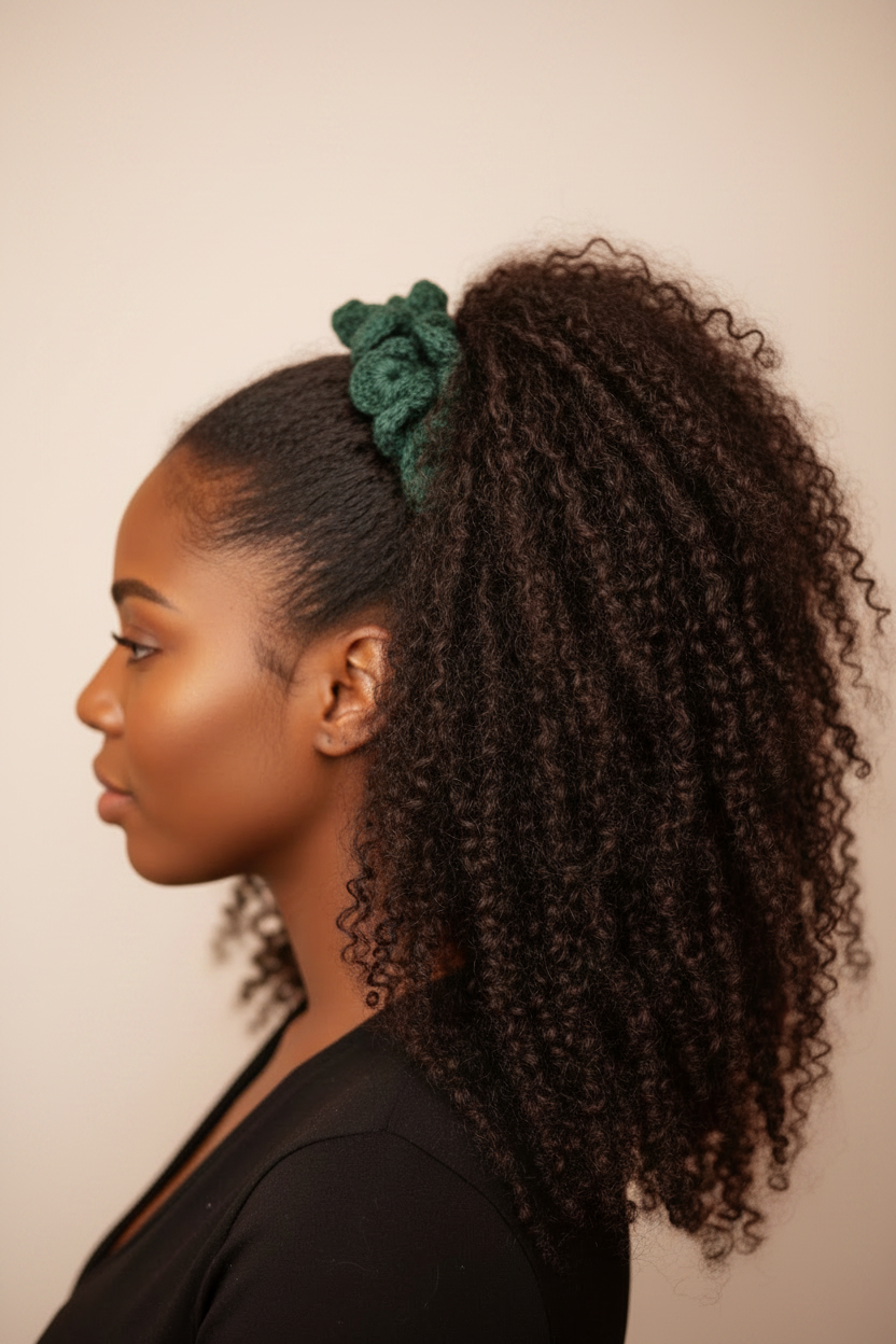 Forest Green - Ponytail Background Swap