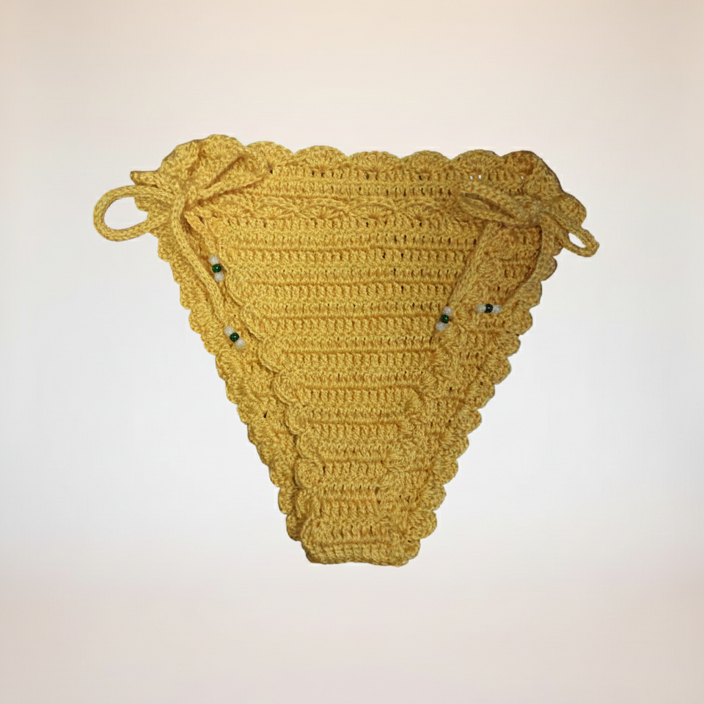 Golden Pineapple Bikini Bottom - Brand Background