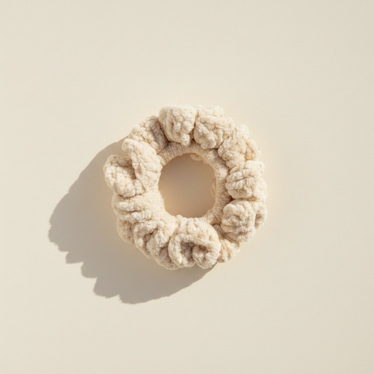 Golden Sparkle Velvet Scrunchie