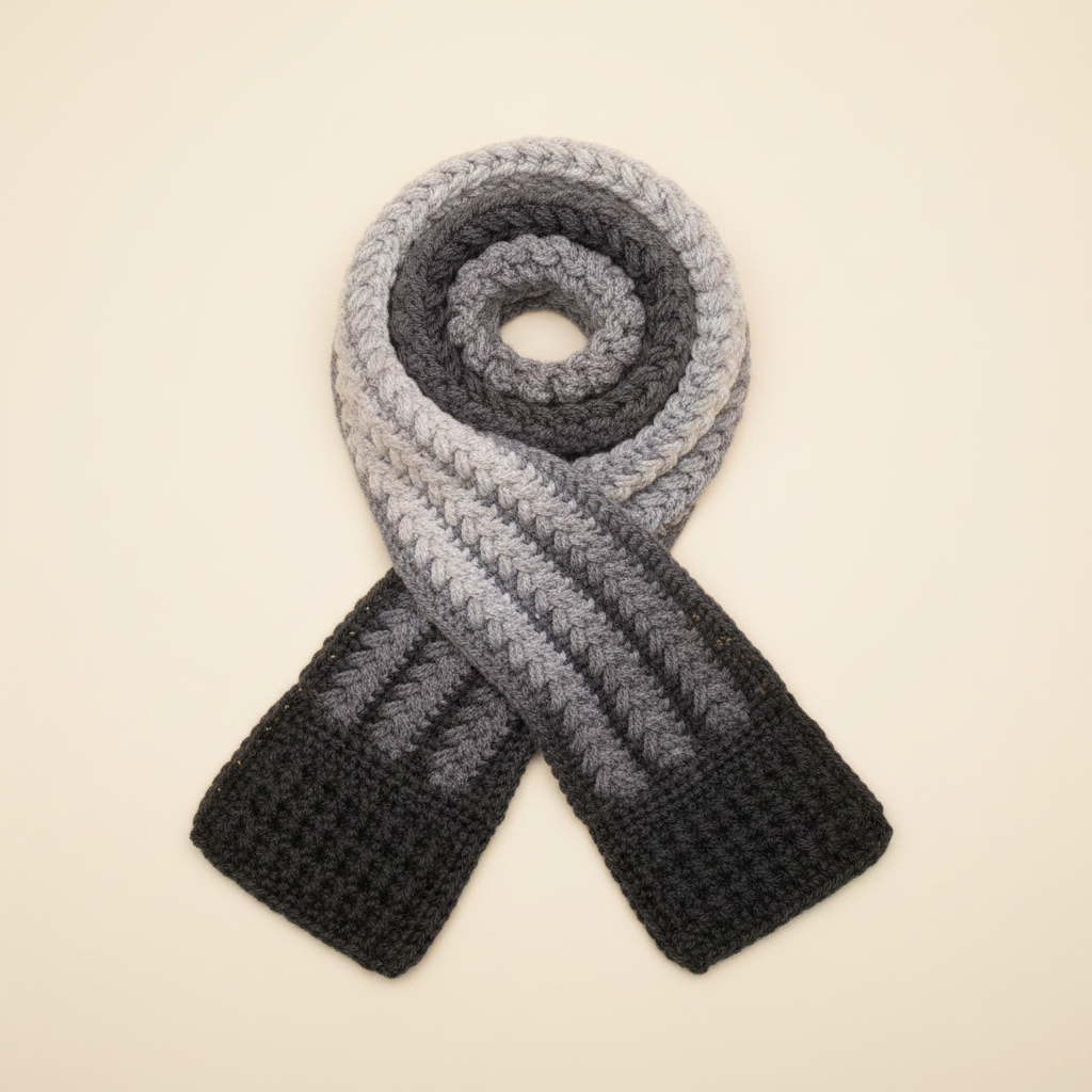 Grey Ombré Scarf - Image 4