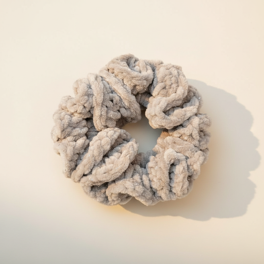 Grey Sparkle Scrunchie - BG 4