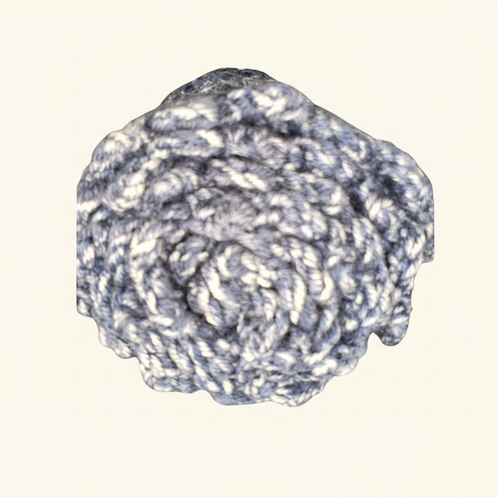 Denim Blue Kids Crochet Scarf