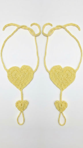 Barefoot Sandals-Heart2Heart, Sunny Days, Women's Foot Jewelry