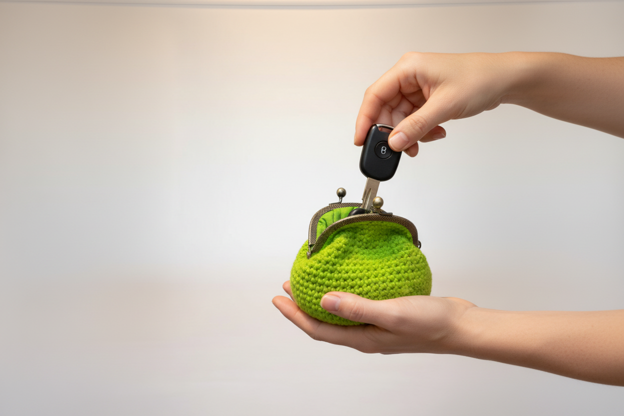 Lime Green Coin Purse - Car Keys Lifestyle