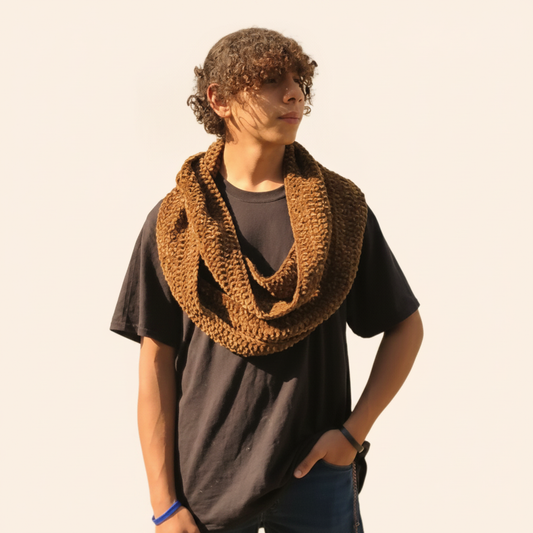 Olive Green Infinity Scarf - Image 1