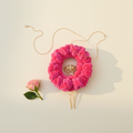 Pink Scrunchie - Styled Flat Lay
