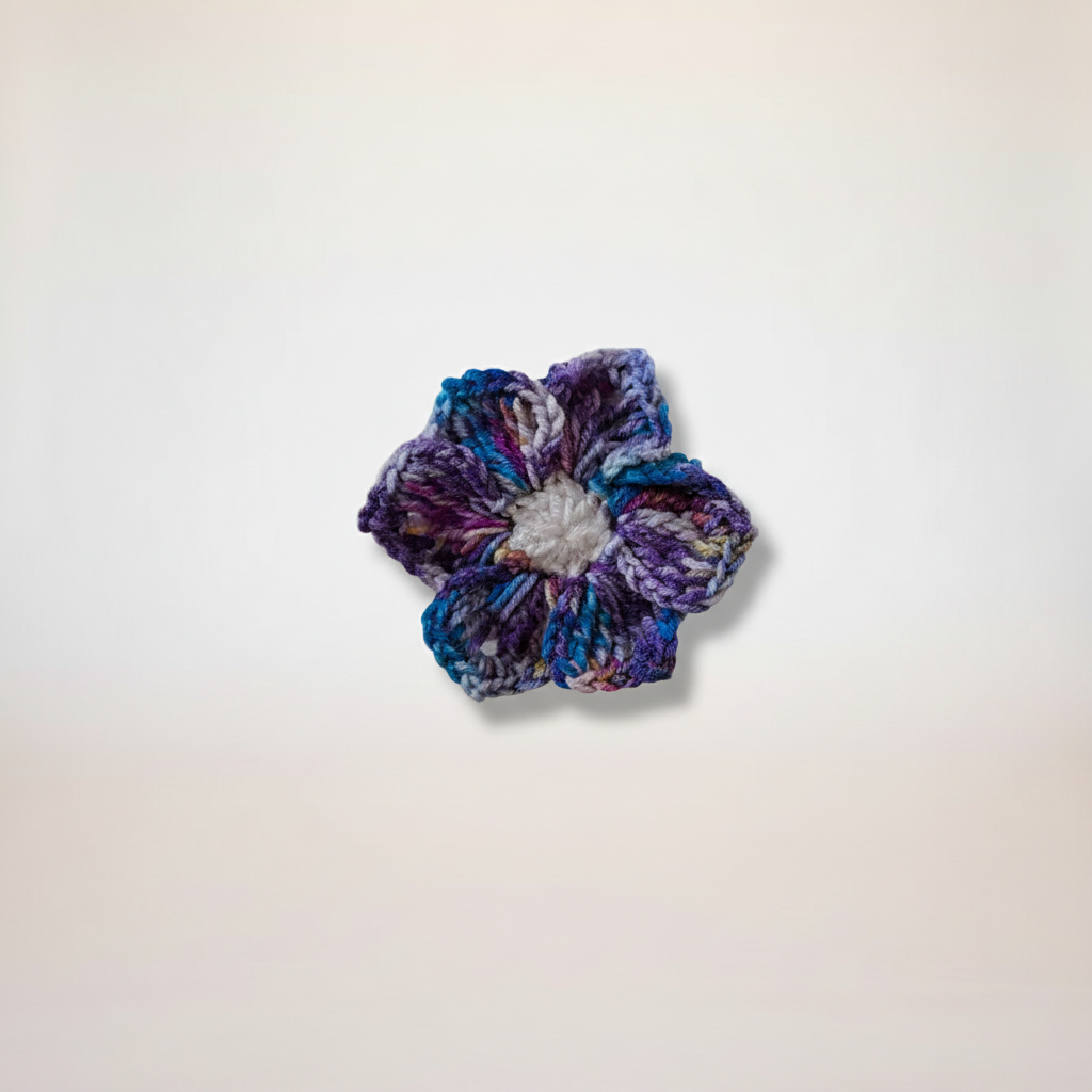 Purple Galaxy Hair Tie - Flat Lay