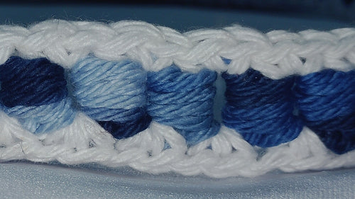Denim Crochet Headband – Bead Stitch