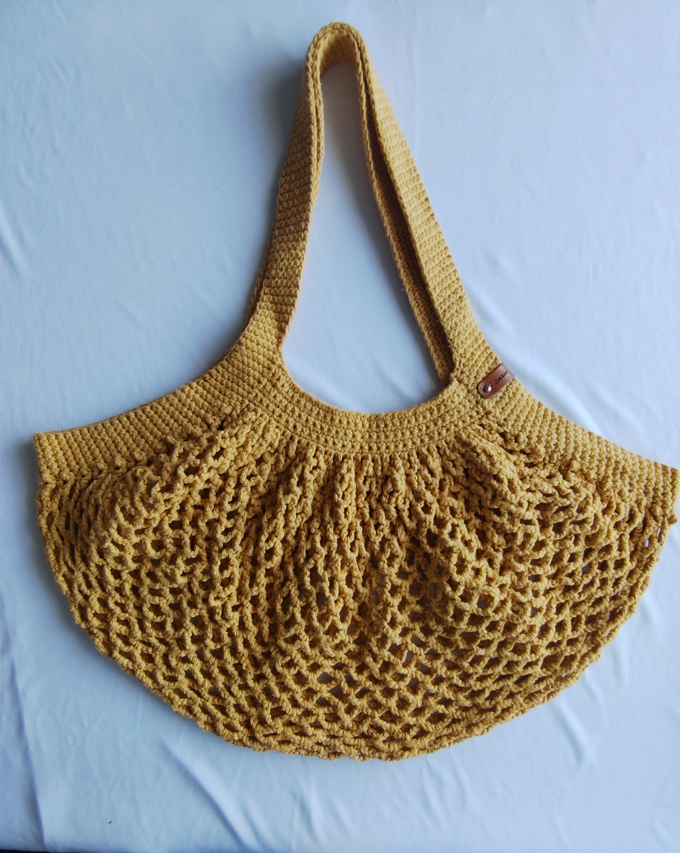 Golden Harvest Mesh Market Bag-Medium