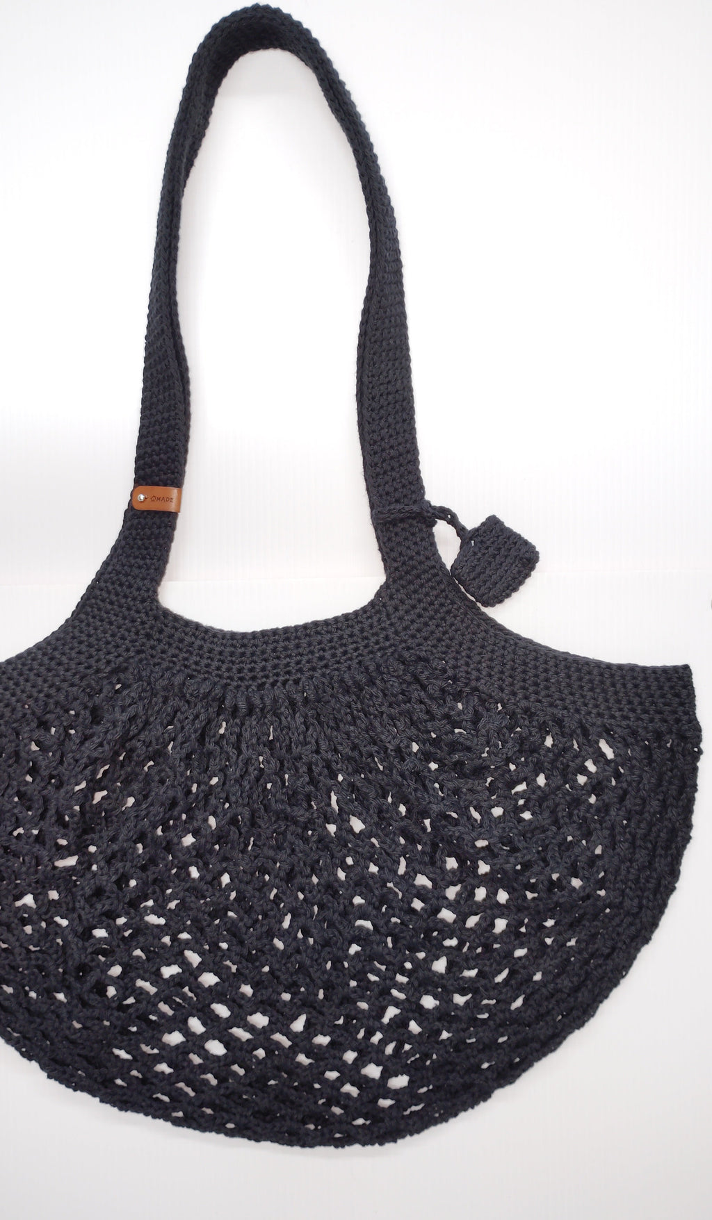 Classic Black Mesh Bag, with Quarter Keeper
